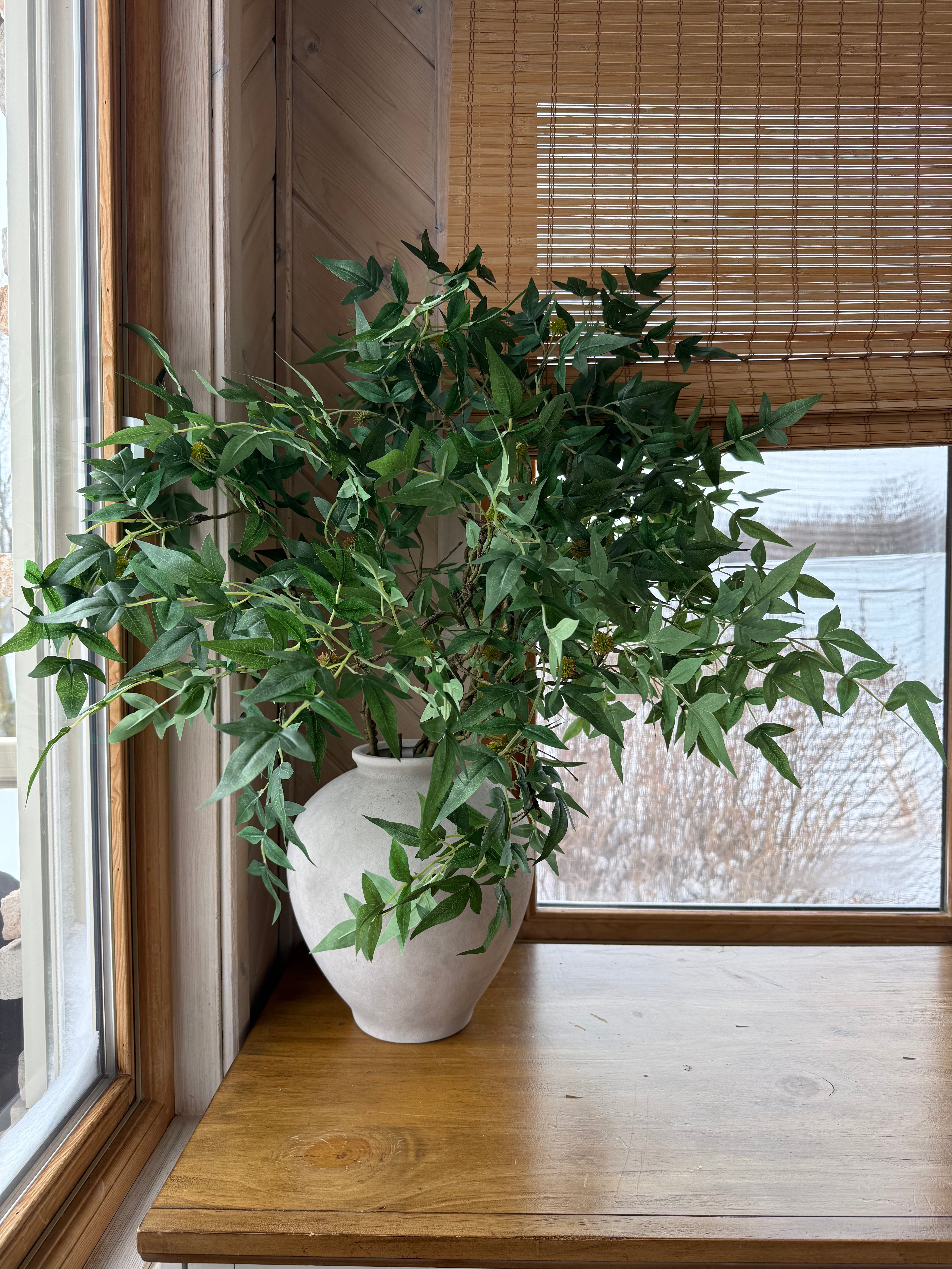 White Terracotta Vase Large