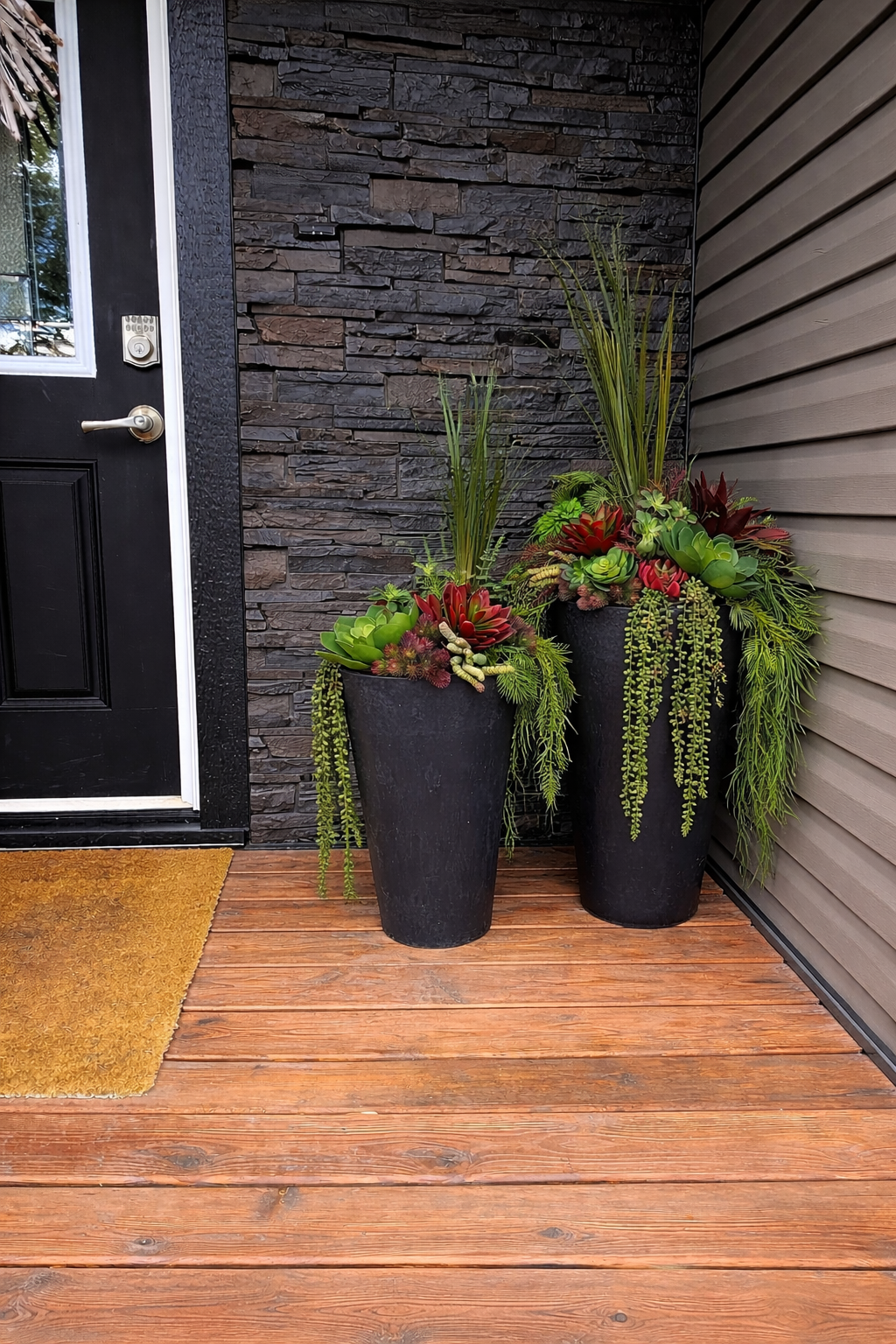 Red Succulent Drop In Planter Insert