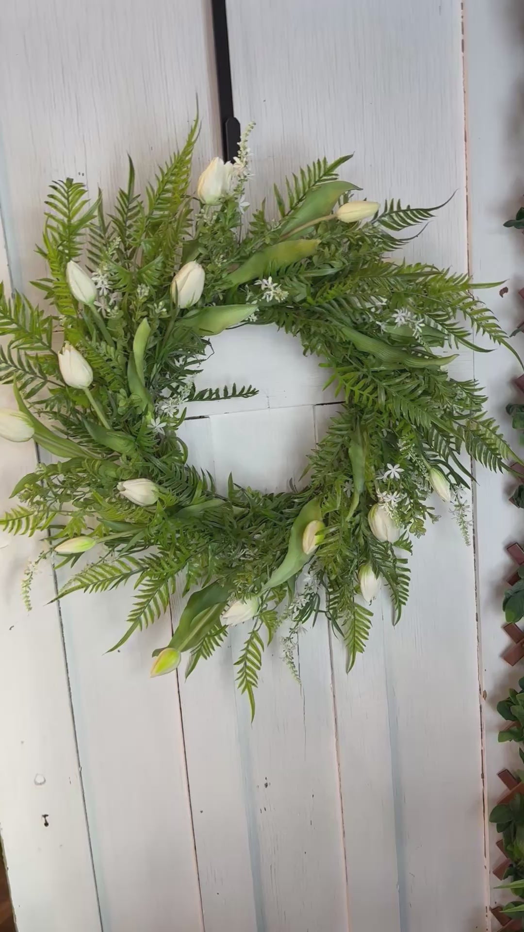 White Tulip Wreath