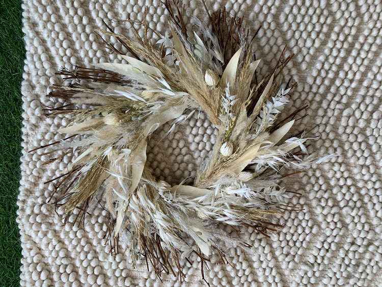 Dried Pampas Bohemian Style Wreath