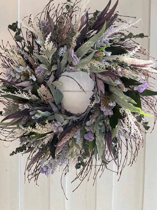 lavender eucalyptus love wreath